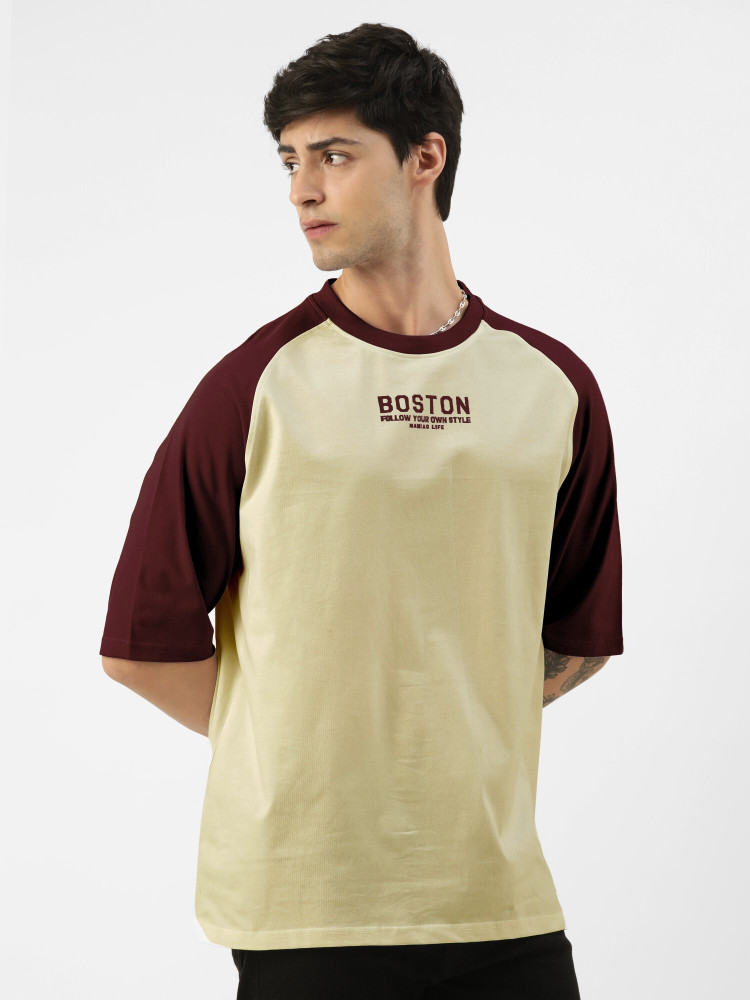 MANIAC Typography Men Round Neck Multicolor T Shirt Buy MANIAC