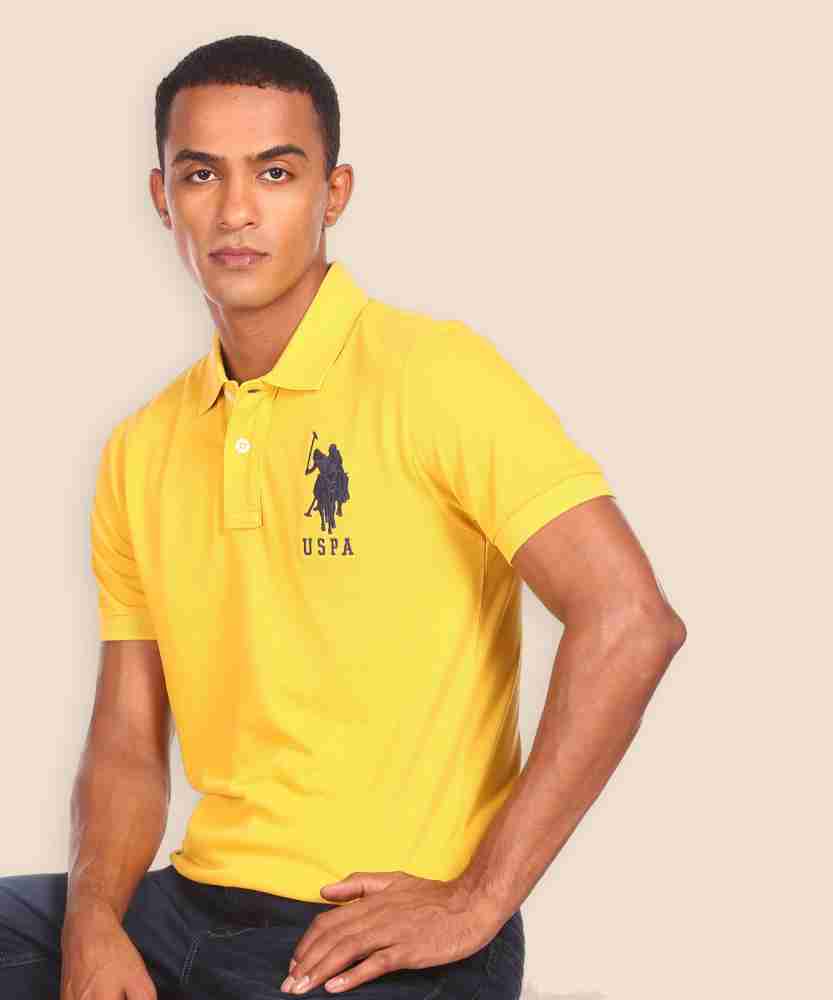 Mens mustard polo neck best sale