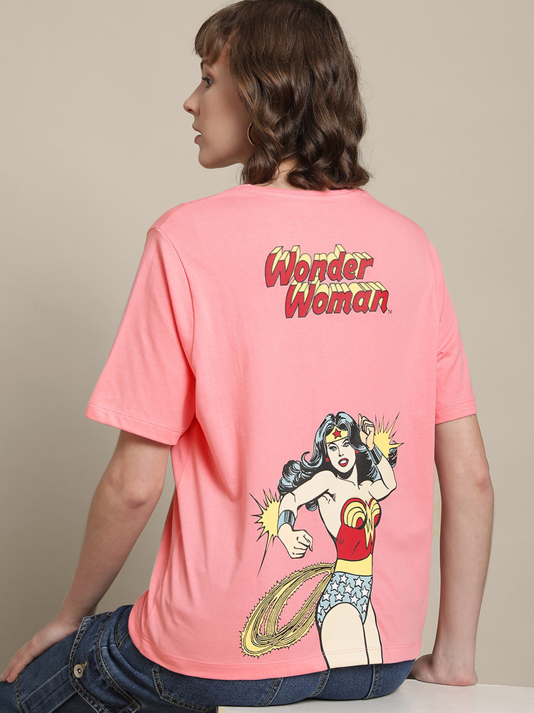 pink wonder woman t shirt