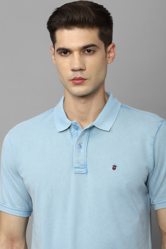 Buy LOUIS PHILIPPE Solid Cotton Polo Men's T-Shirt