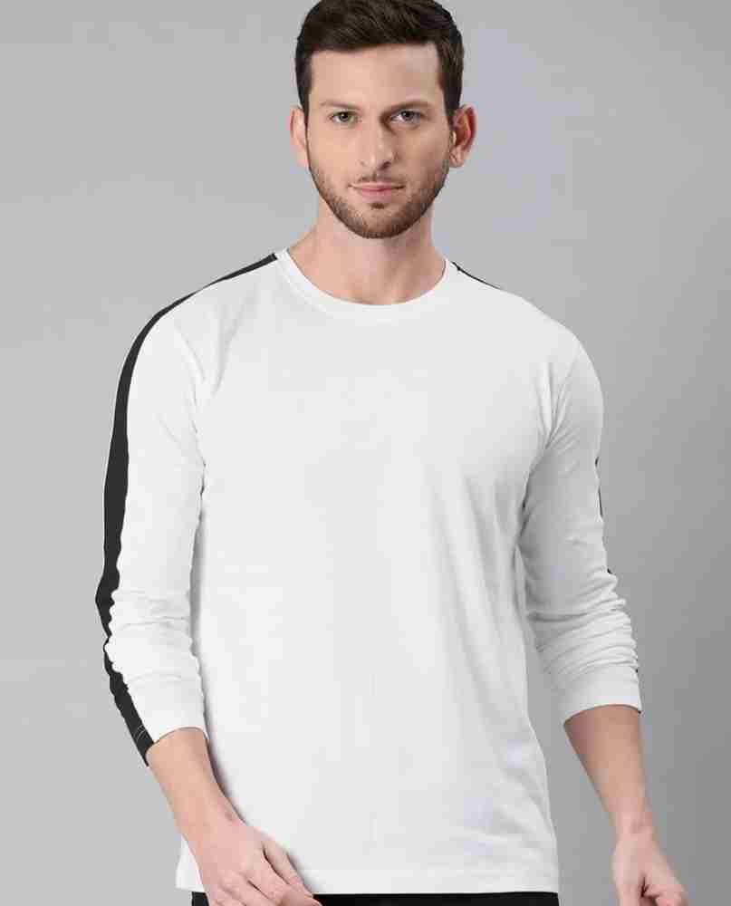 Smart Colors Colorblock Men Round Neck White T Shirt Buy Smart