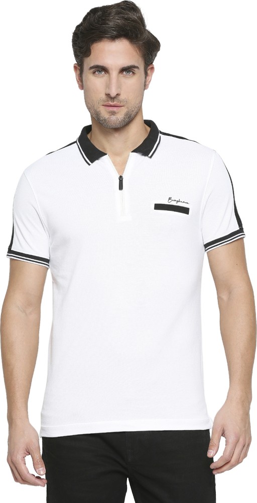 BEING HUMAN Solid Men Polo Neck White T Shirt Buy BEING HUMAN Solid Men Polo Neck White T Shirt Online at Best Prices in India Flipkart