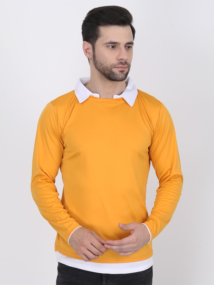 Gold polo neck top hotsell