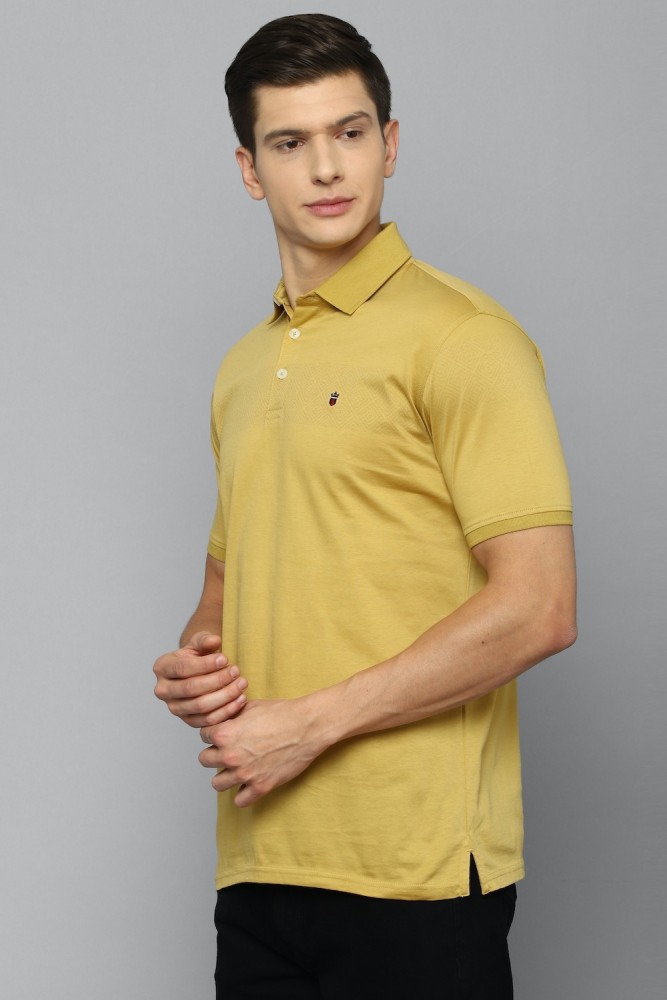LOUIS PHILIPPE Printed Men Polo Neck Yellow T-Shirt - Buy LOUIS PHILIPPE  Printed Men Polo Neck Yellow T-Shirt Online at Best Prices in India
