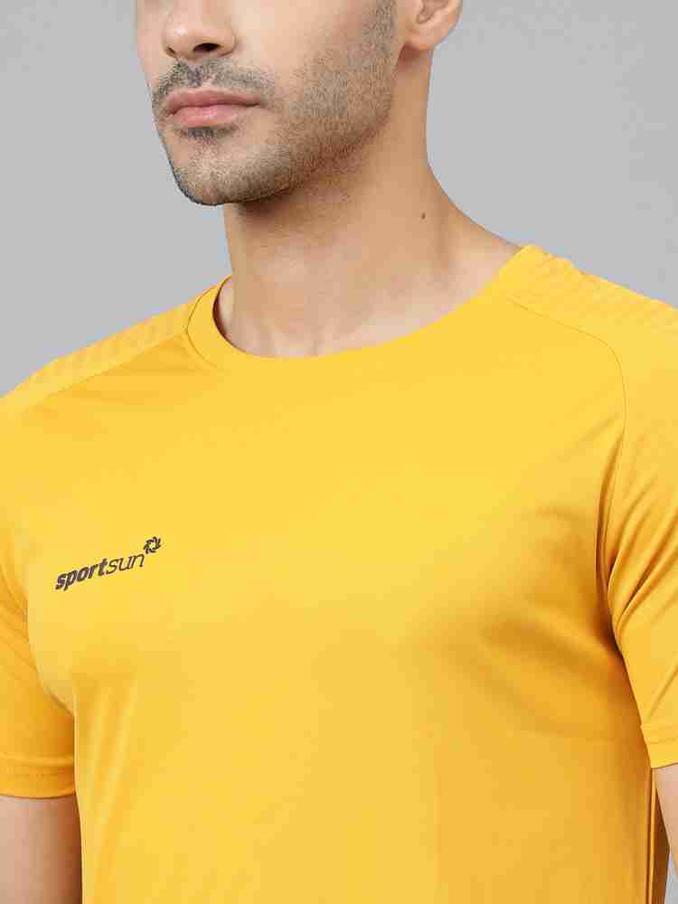 Printed T-shirt - Yellow/Sun rays - Men