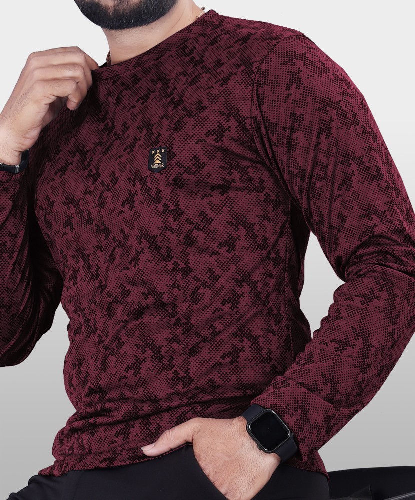 VeBNoR Men Solid Casual Maroon Shirt - Buy VeBNoR Men Solid Casual Maroon  Shirt Online at Best Prices in India