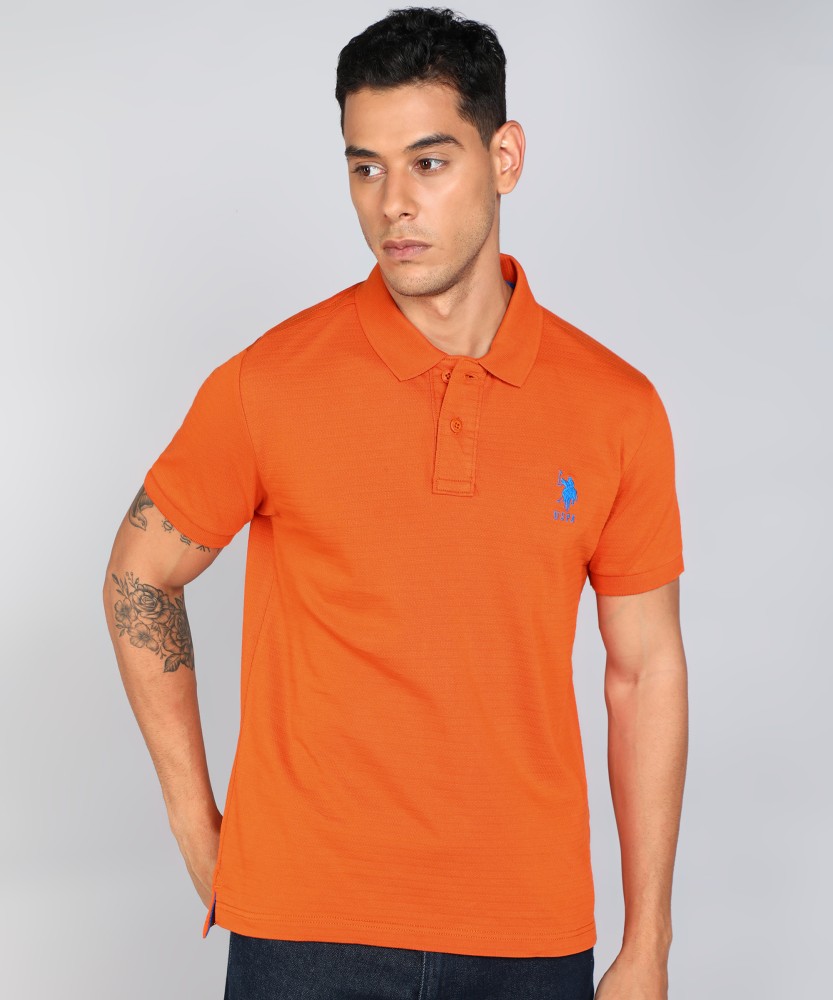 Us polo sale orange t shirt