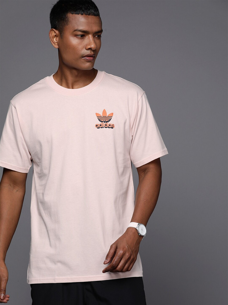 pink adidas t shirt mens