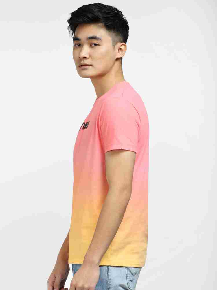 Hollister Front Logo Ombre Print T-shirt in Pink for Men