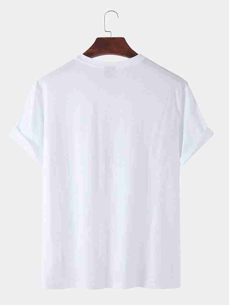 Radhe Fashion Typography Men Round Neck White T-Shirt - Buy Radhe Fashion  Typography Men Round Neck White T-Shirt Online at Best Prices in India