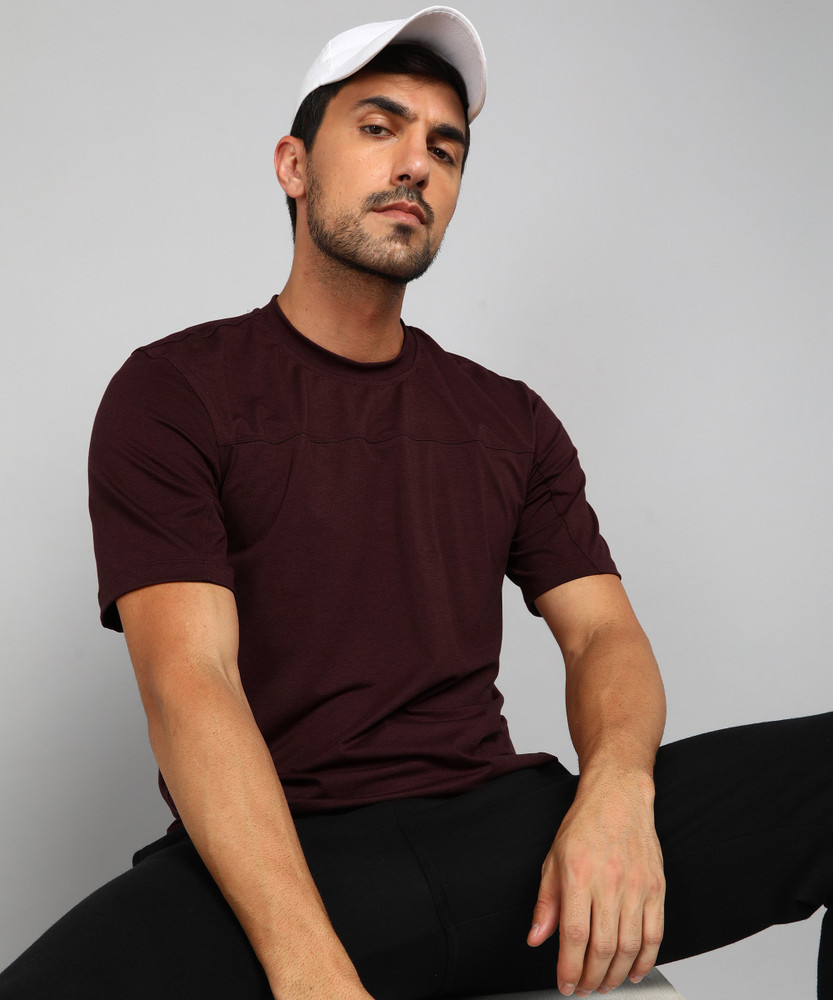 Men's adidas cheap maroon t shirt