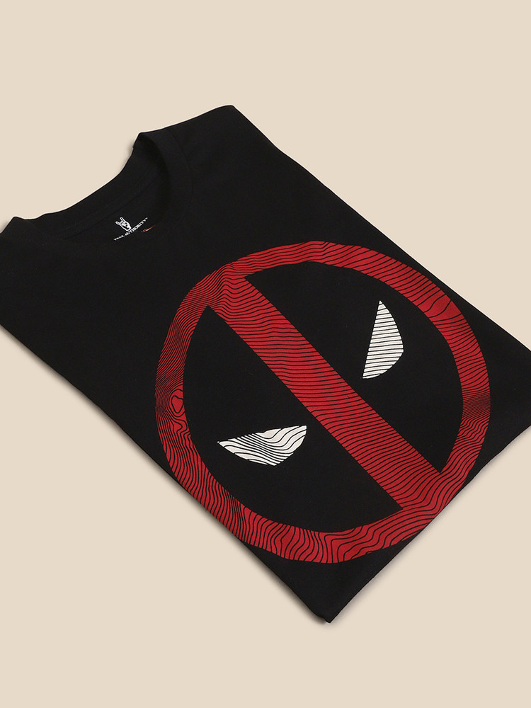 Deadpool By Free Authority Graphic Print Men Round Neck Black T Shirt Buy Deadpool By Free Authority Graphic Print Men Round Neck Black T Shirt Online at Best Prices in India Flipkart