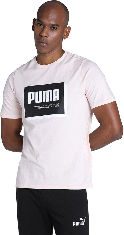 PUMA Printed Men High Neck Black White T Shirt Buy PUMA Printed