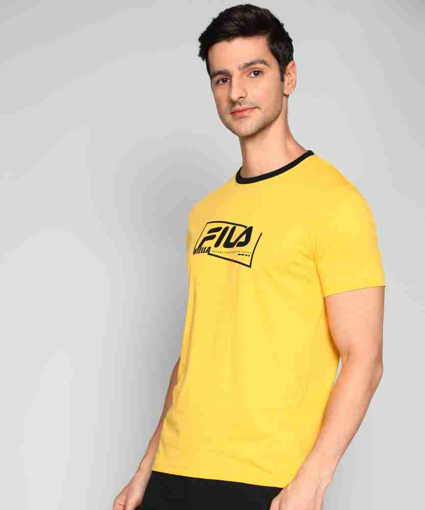 Fila yellow best sale top