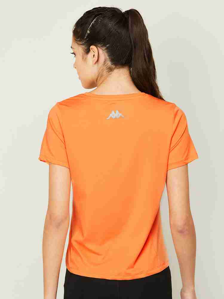 Orange kappa shirt top