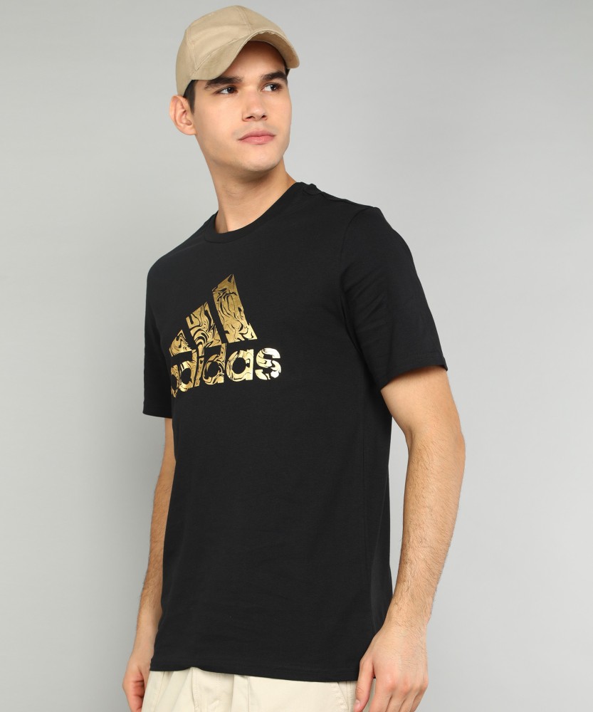 Adidas black shop tee shirt