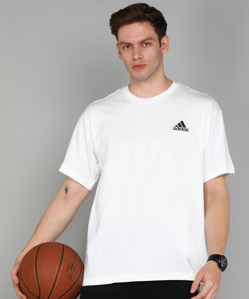 mens white adidas top