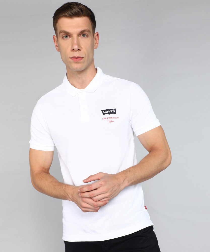 LEVI S Solid Men Polo Neck White T Shirt Buy LEVI S Solid Men Polo Neck White T Shirt Online at Best Prices in India Flipkart