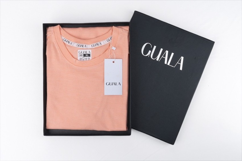 Guala Solid Men Round Neck Pink, Light Green T-Shirt - Buy