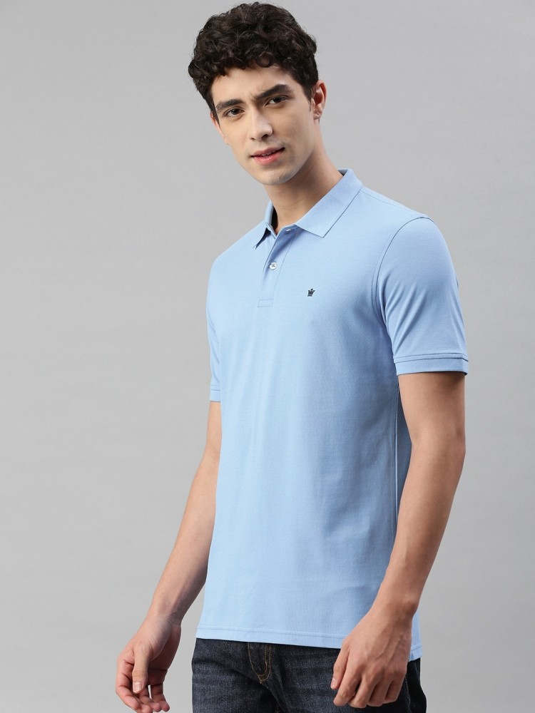 LOUIS PHILIPPE Solid Men Polo Neck Dark Blue T-Shirt - Buy LOUIS PHILIPPE  Solid Men Polo Neck Dark Blue T-Shirt Online at Best Prices in India