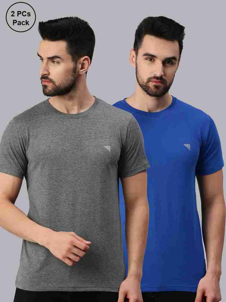 Ramraj Cotton Solid Men Round Neck Blue Grey T Shirt Buy Ramraj Cotton Solid Men Round Neck Blue Grey T Shirt Online at Best Prices in India Flipkart
