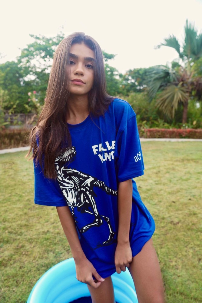 Buy Blue Tshirts for Women by BONKERS CORNER Online