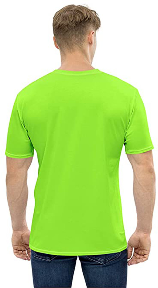 Neon green deals t shirt back