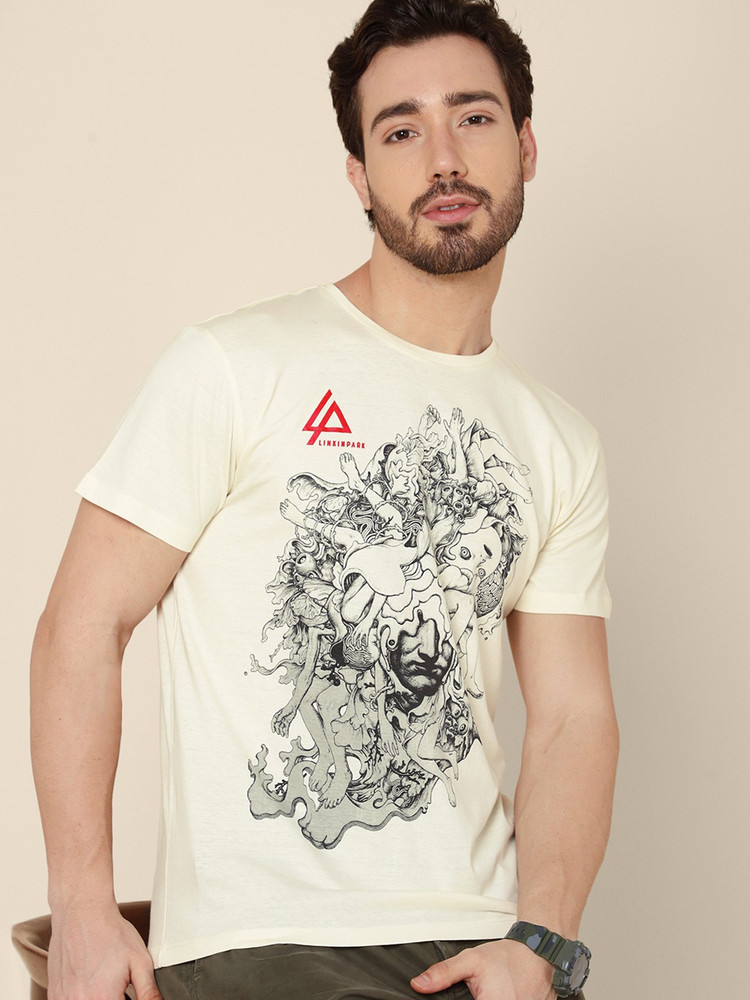 Linkin Park By Free Authority Printed Men Round Neck White T Shirt Buy Linkin Park By Free Authority Printed Men Round Neck White T Shirt Online at Best Prices in India Flipkart