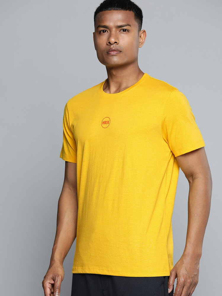 hrx yellow t shirt
