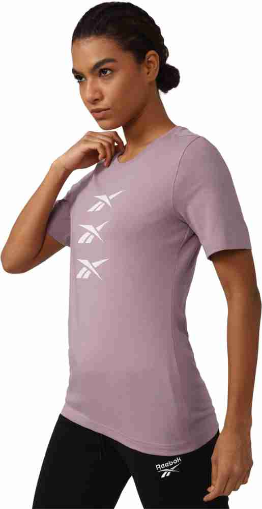 Reebok Women's T-Shirt - Purple - L