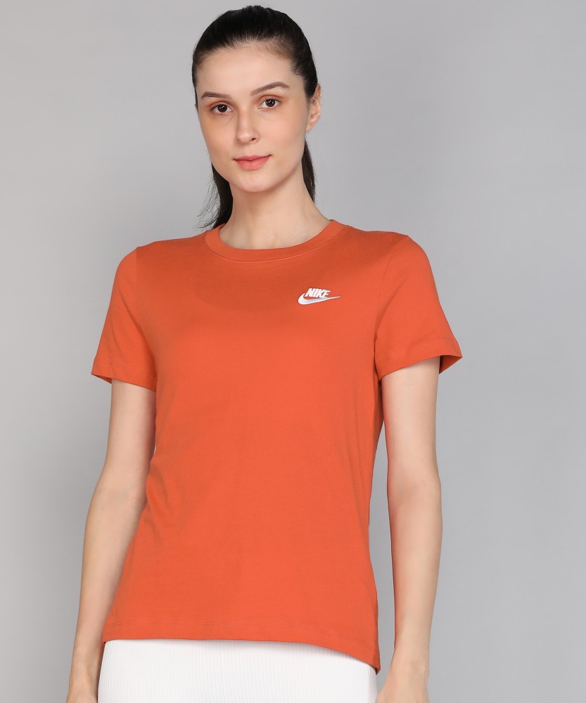 T shirt nike orange femme on sale