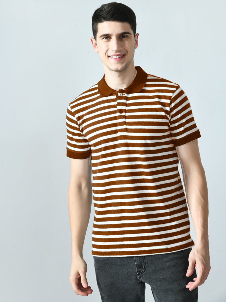 Collar t shirt stripes best sale