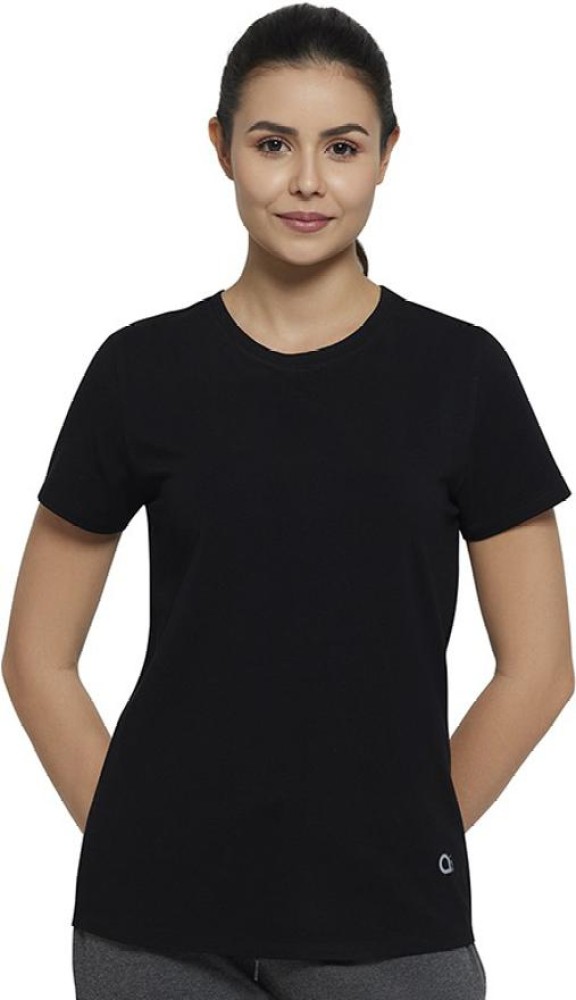 Amante Solid V-Neck Short Sleeve T-Shirt