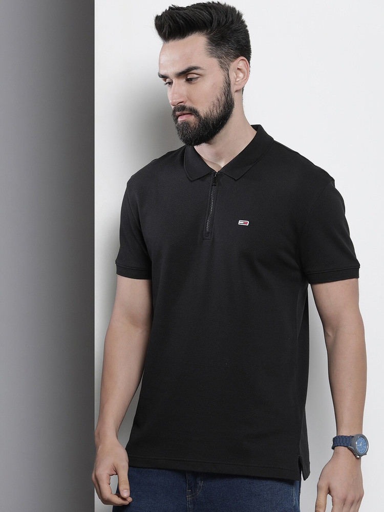 Tommy hilfiger black 2025 polo