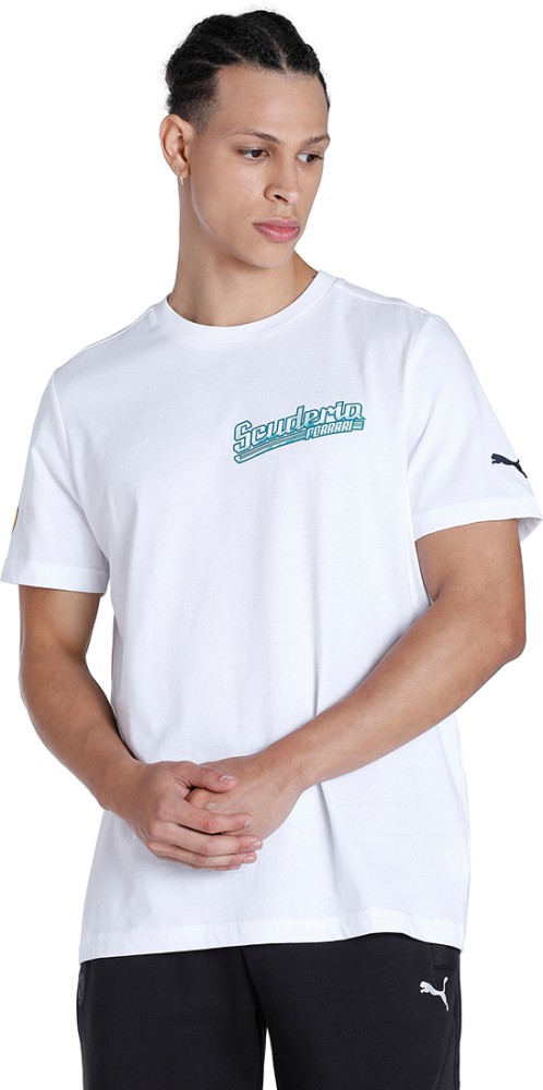 Puma ferrari white t shirt best sale