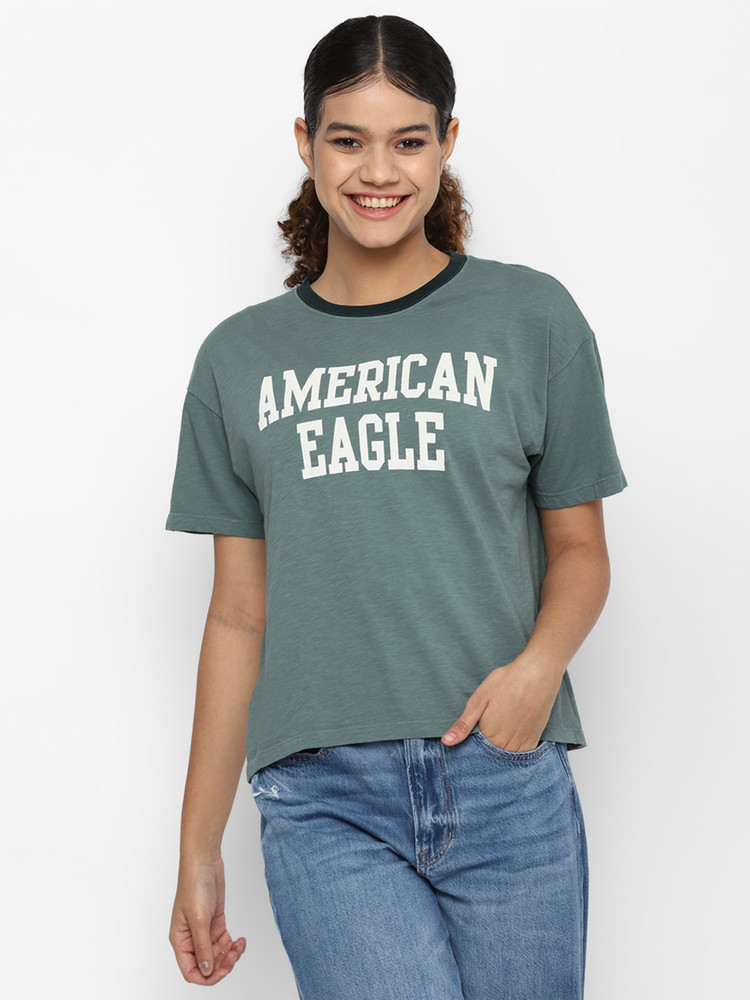 American eagle green t shirt clearance
