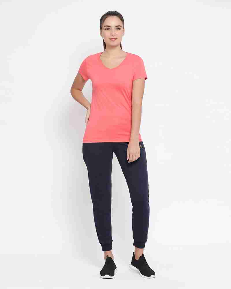 Macrowoman W-Series Solid Women V Neck Red T-Shirt - Buy Macrowoman  W-Series Solid Women V Neck Red T-Shirt Online at Best Prices in India