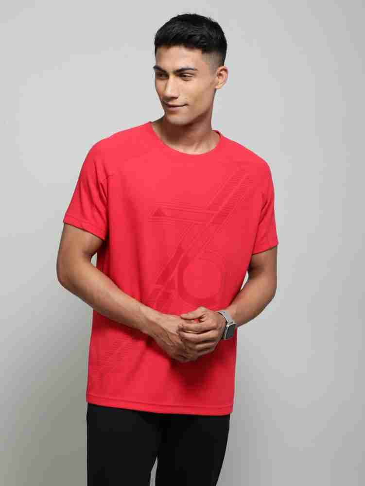 Buy Men's Super Combed Cotton Blend Solid Round Neck Half Sleeve T-Shirt  with Stay Fresh Treatment - Move Blue MV01