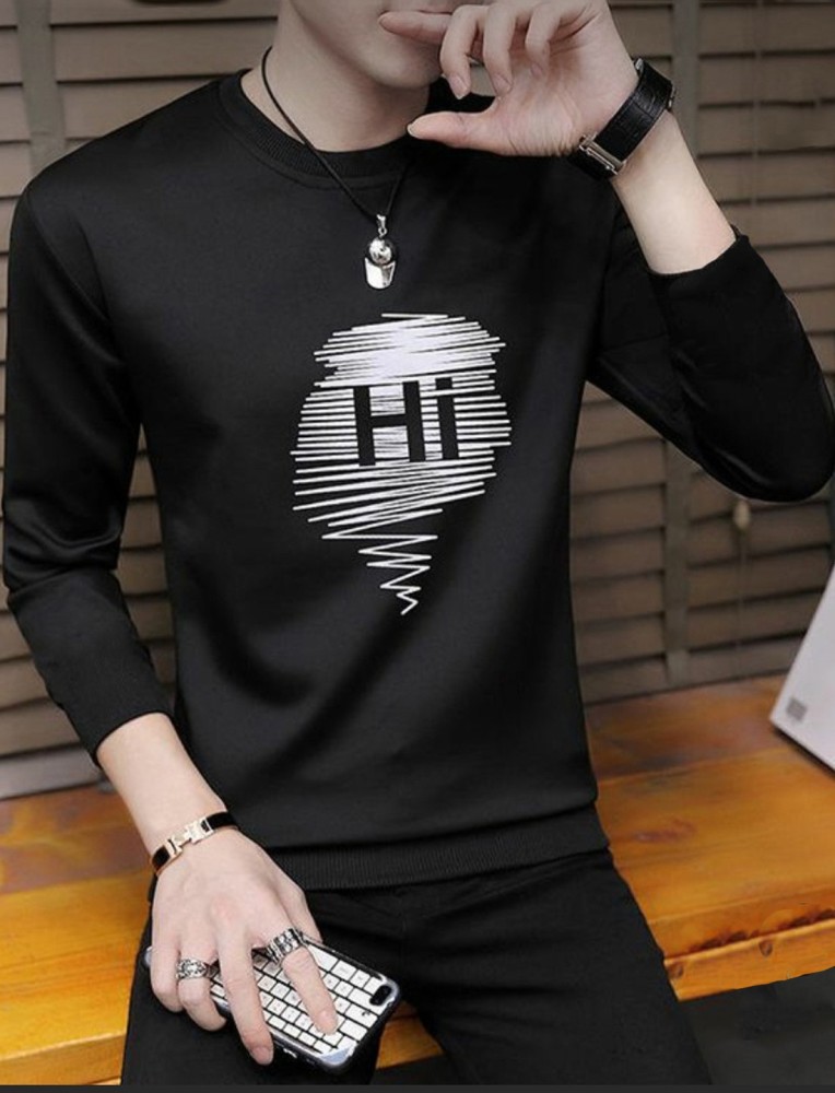 Buy Black Tshirts for Men by LEWEL Online