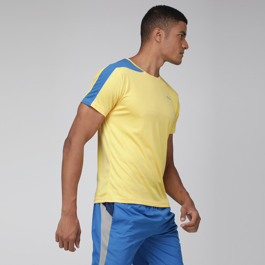 Sporto Solid Men Round Neck Yellow T Shirt Buy Sporto Solid Men