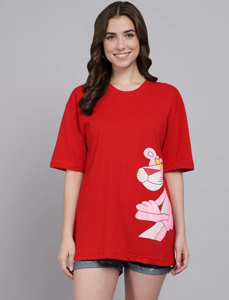 Red tshirt for women online