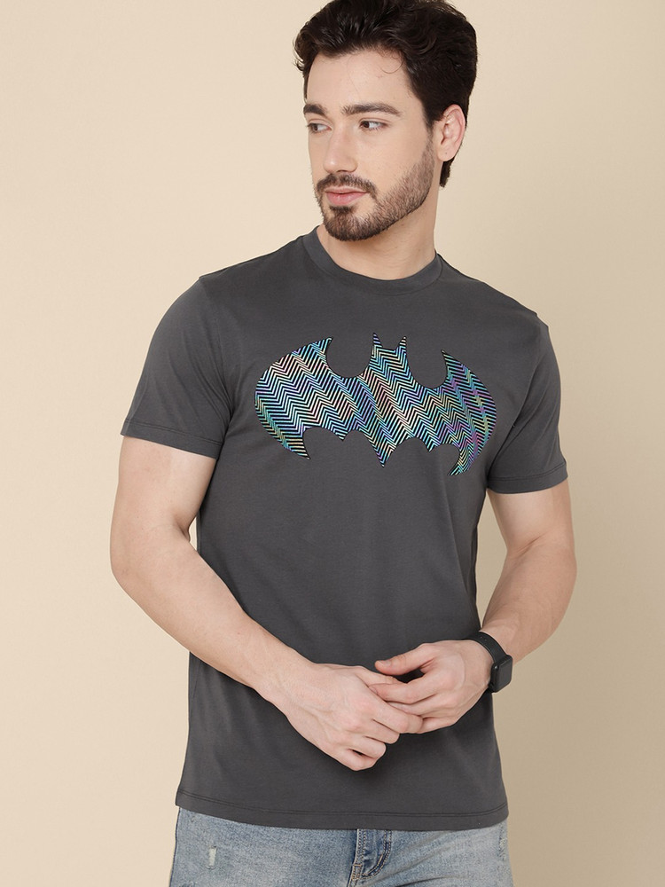BATMAN By Free Authority Printed Men Round Neck Grey T Shirt Buy BATMAN By Free Authority Printed Men Round Neck Grey T Shirt Online at Best Prices in India Flipkart