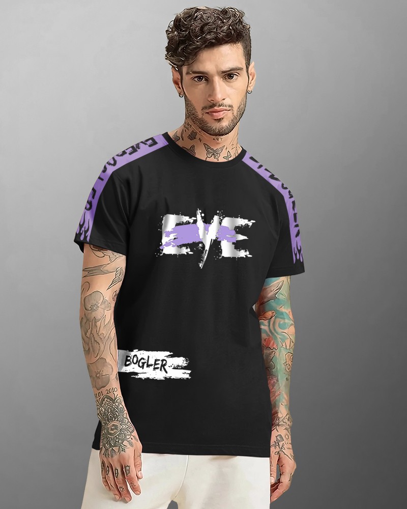 Buy Black Tshirts for Men by EYEBOGLER Online