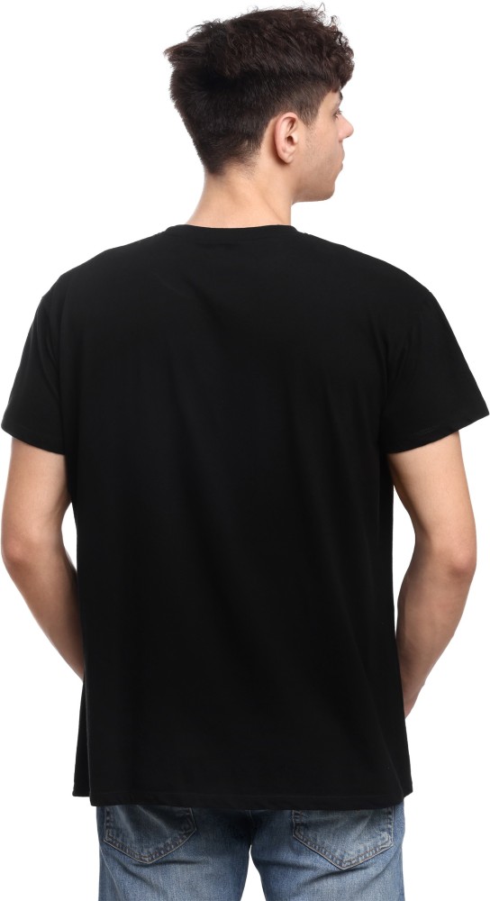 Black t on sale shirt back side