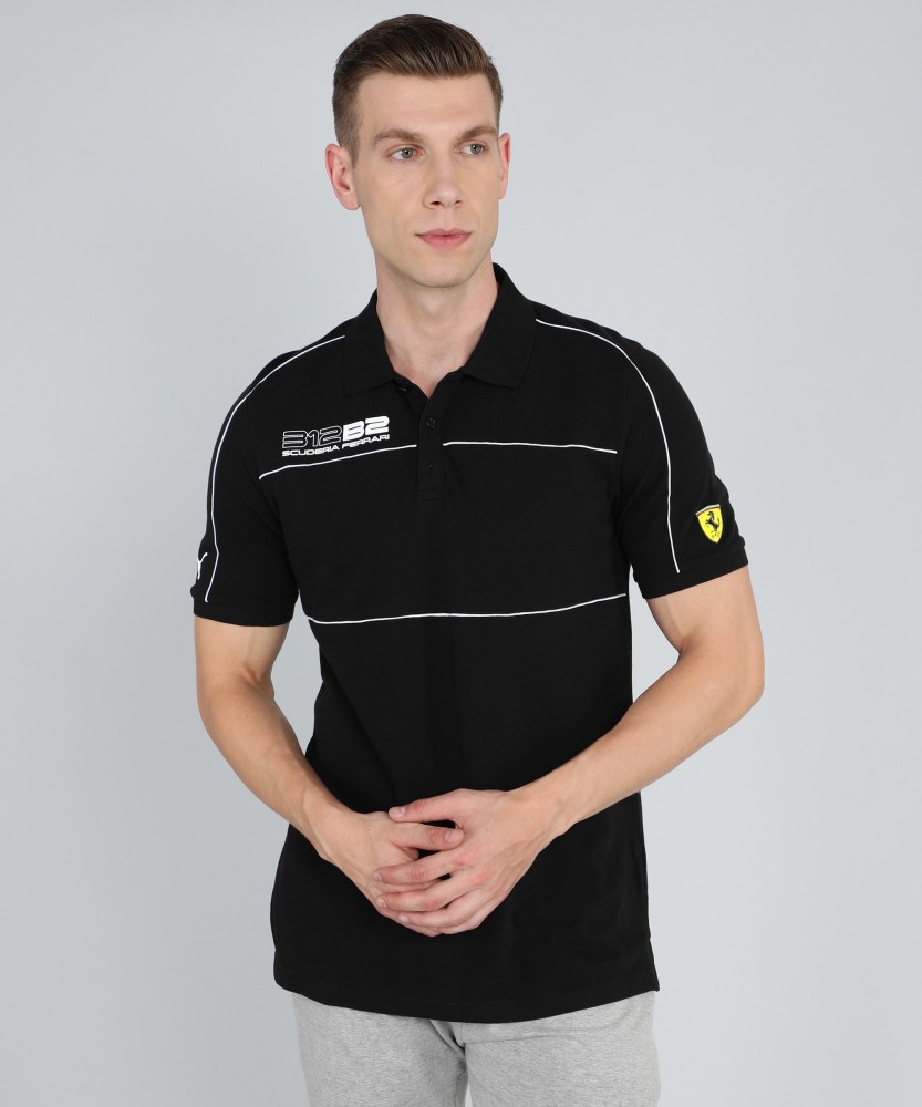 PUMA Ferrari Polo Shirt in Black for Men