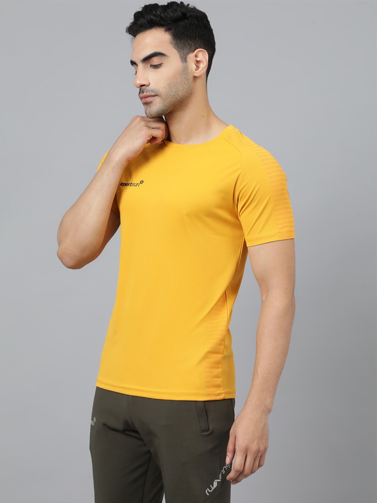 Printed T-shirt - Yellow/Sun rays - Men