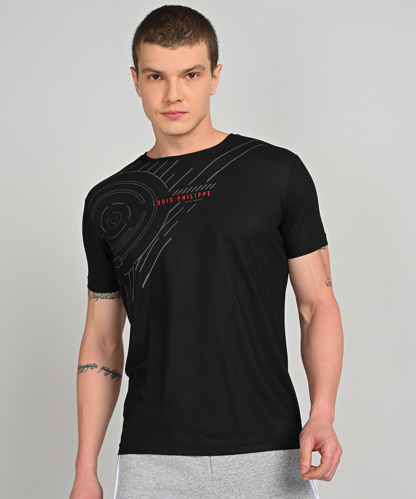 Louis Philippe Sport Printed Men Round Neck Grey T Shirt Buy Louis Philippe Sport Printed Men Round Neck Grey T Shirt Online at Best Prices in India Flipkart