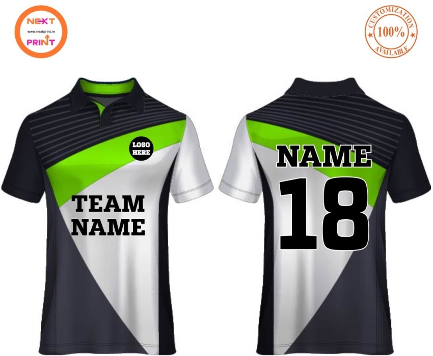 Next Print Mens Cricket Jersey Full Sleeve Name Team Name Number