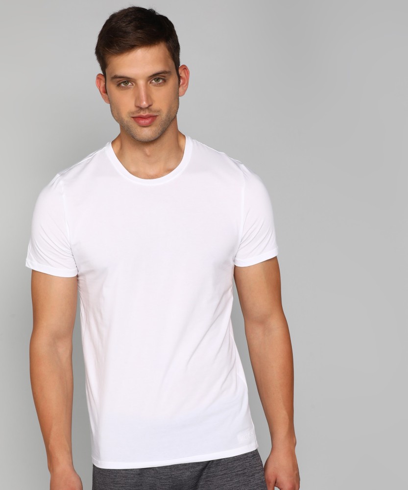 Calvin Klein Underwear Solid Men Round Neck White T-Shirt - Buy