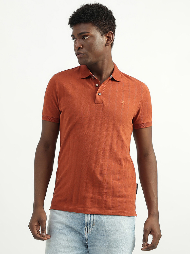 Burnt orange polo shirt hot sale